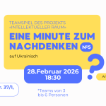 Ukrainisches Teamspiel „Eine Minute zum Nachdenken“ in Fellbach