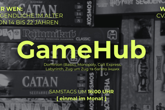 GameHub Brettspielabend für Jugendliche von 14 bis 22 Jahren im CVJM Fellbach