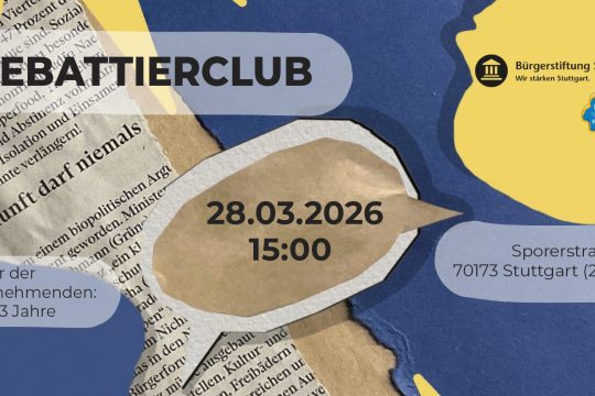 Debattierclub Stuttgart am 28.03.2026 – Diskussion, Argumentation und Jugenddebattentraining