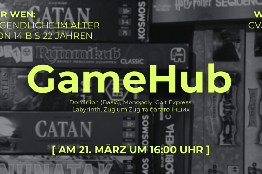 GameHub Brettspielabend für Jugendliche von 14 bis 22 Jahren im CVJM Fellbach